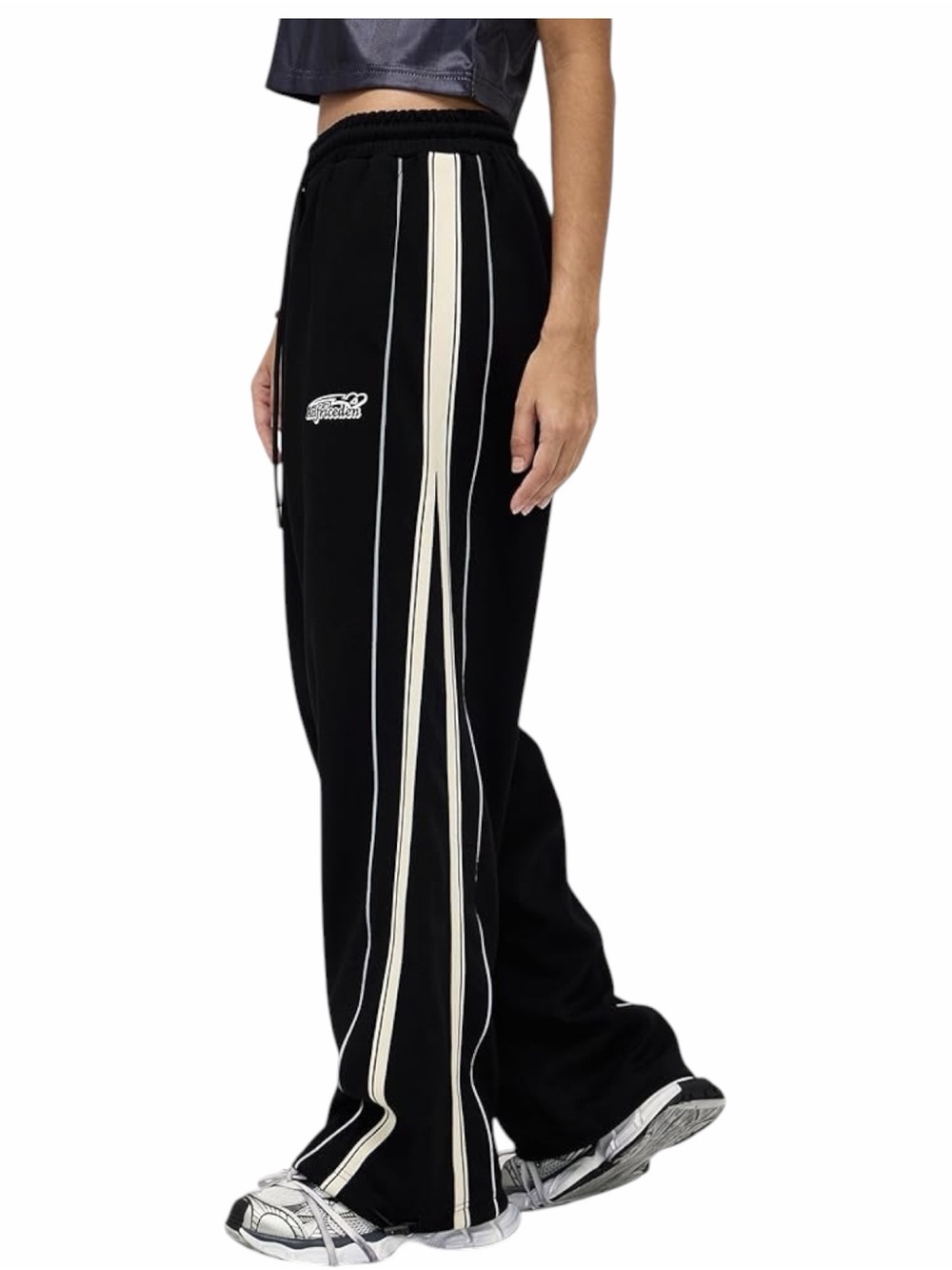 Aelfric Eden Baggy Sweatpants Striped Track Pants Casual Drawstring Size XS - Picture 3 of 12
